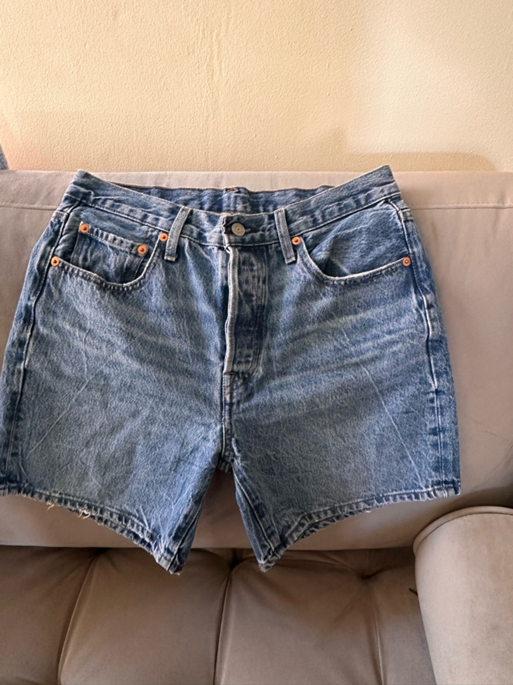 Levi's Blue Denim Jean Shorts